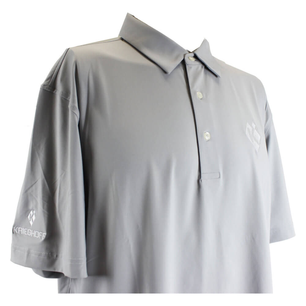 Bamboo Eco Tec Men’s Polo Shirt, Light Grey